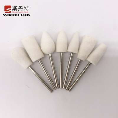 Dental laboratory wool material different shapes jewelry polish dental lab polishing brush